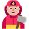 Firefighter- Medium-Light Skin Tone emoji on Microsoft